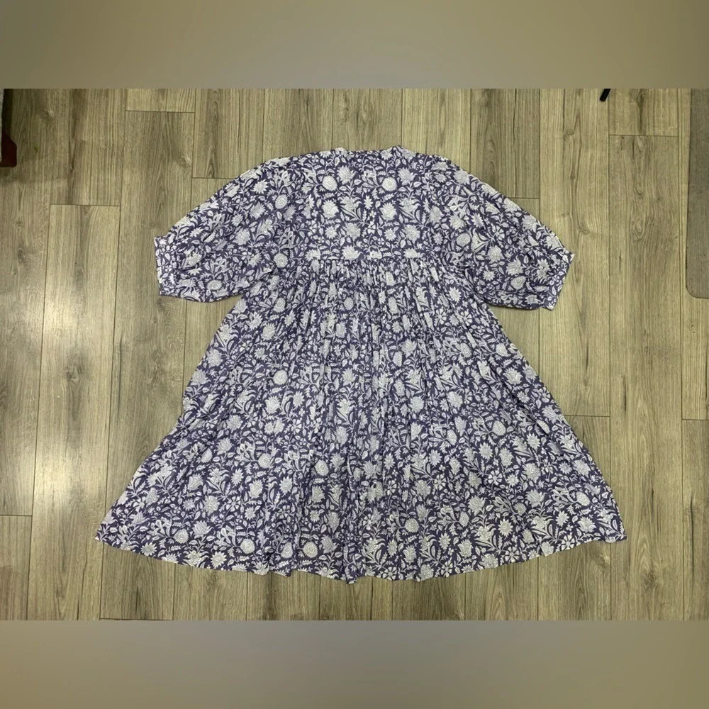 Daughters of‎ India Kyra Mini Dress ~ Blue Iris XL NWT